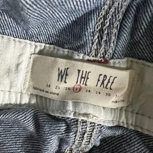 Free People 27 Medium wash denim overalls - Picture 5 of 6